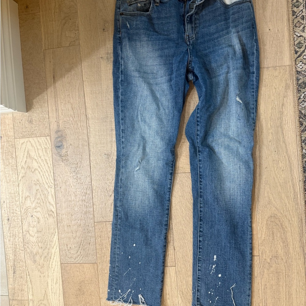 Oliver Logan Distressed Blue Jeans-28 run large